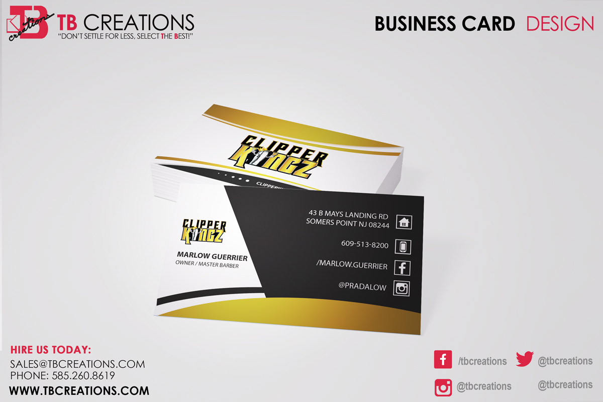 Clipper Kingz Business Cards