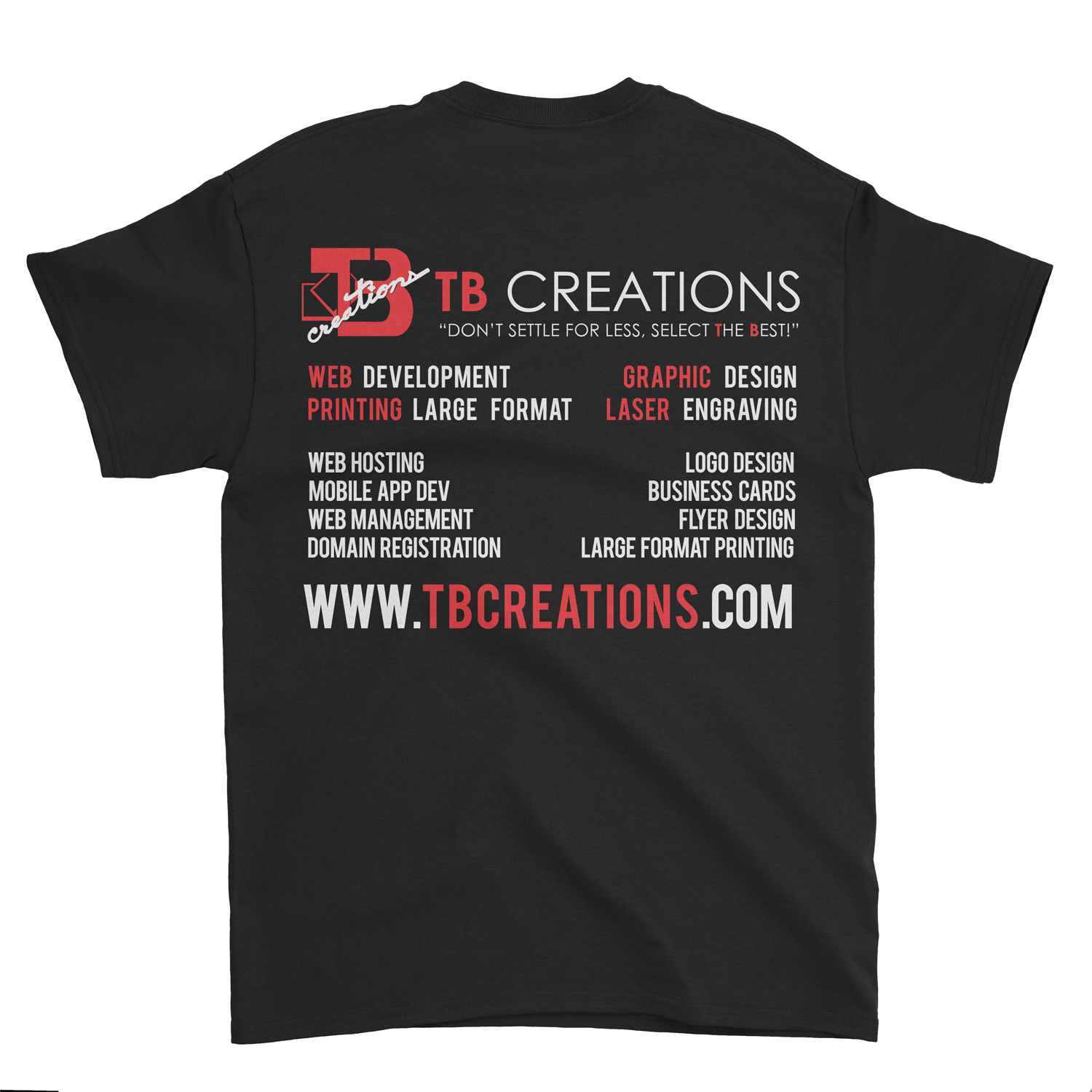 Get Branded Crew Neck Shirt – Black