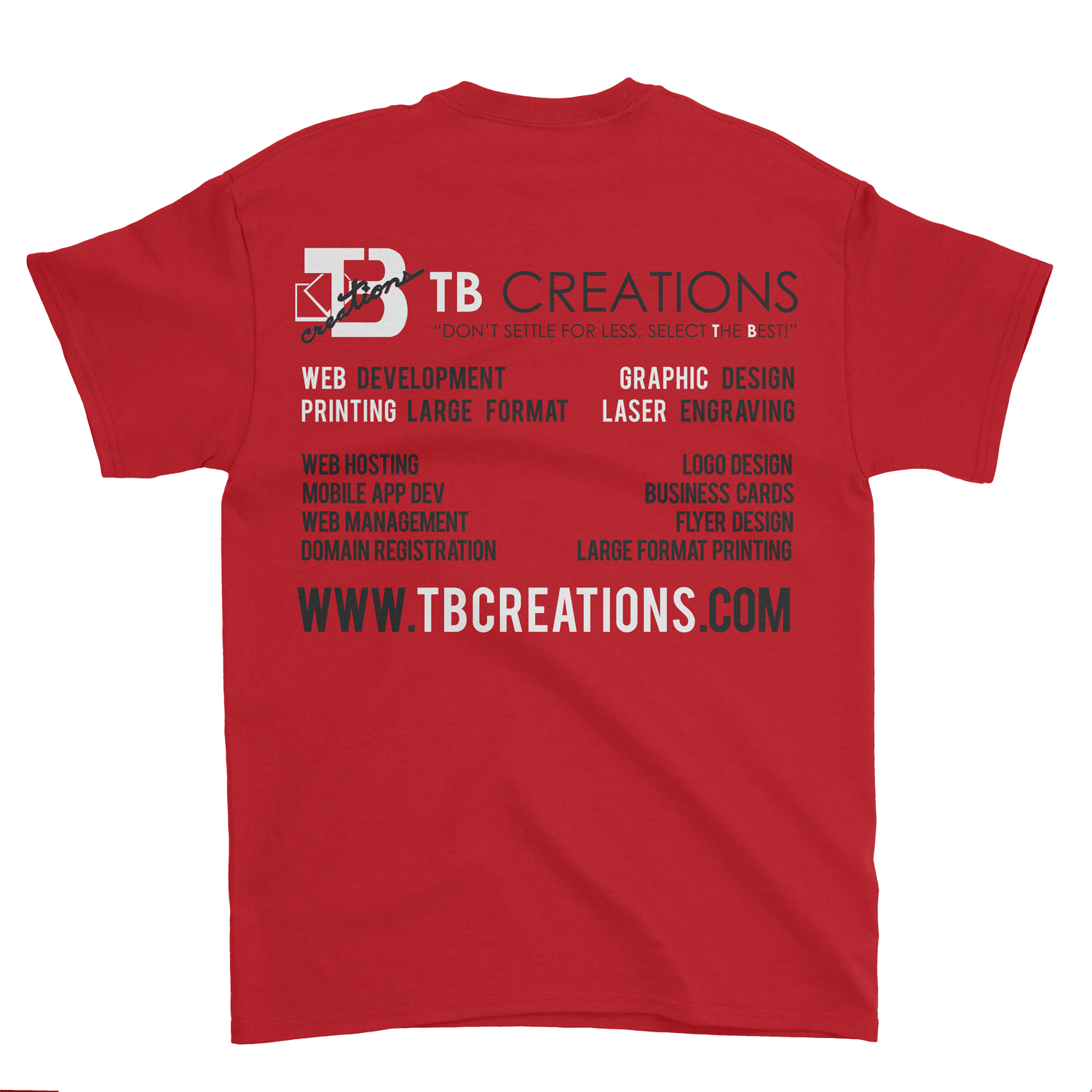 Get Branded Crew Neck Shirt – Red