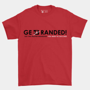 Get Branded Crew Neck Shirt – Red