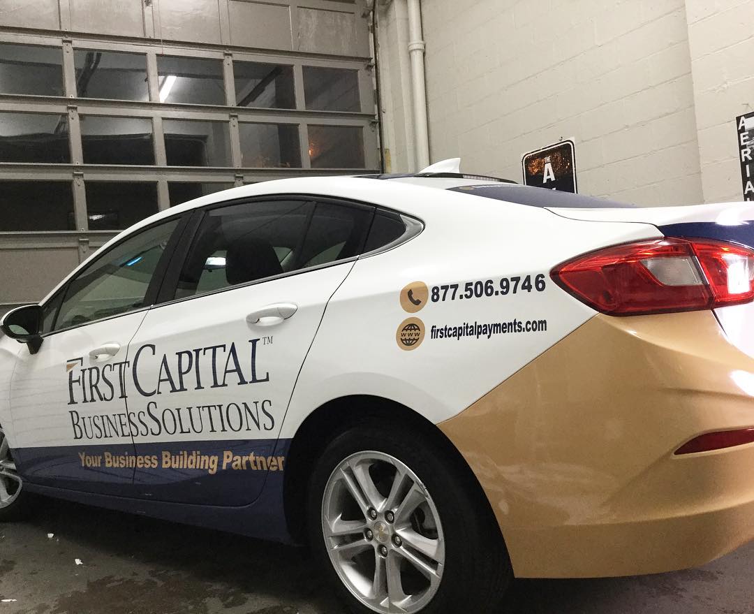 First Capital Sedan Vehicle Wrap